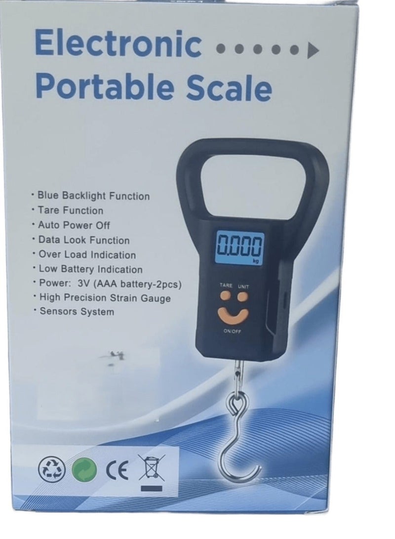 ميزان أمتعة رقمي محمول باليد بشاشة LCD - Image 2